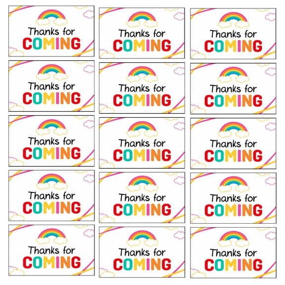 NICERIO 50 Pcs Thank You Postcards Simple and Elegant Paper Multi For Wedding Celebrations Business Partners