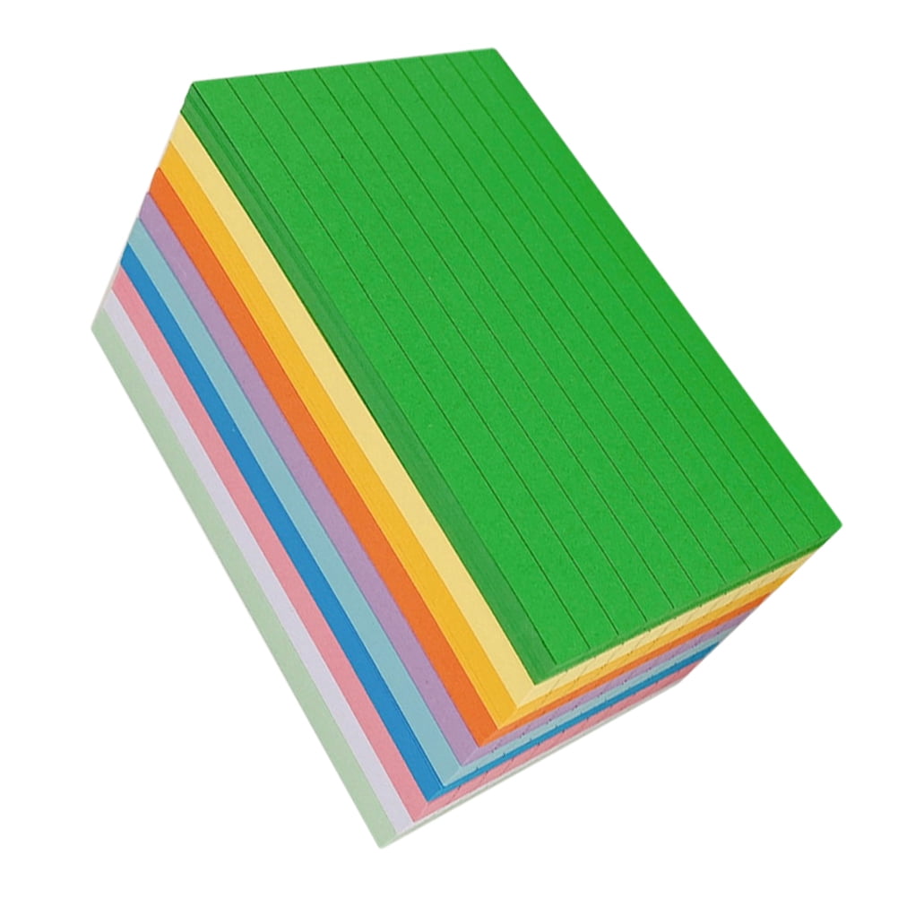 NICERIO Assorted Color Portable Note Cards with Smooth Surface for Vocabulary and Messages