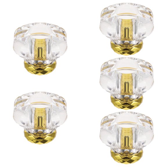 NICERIO 5Pcs Clear Perfume Bottle Replacement Caps Leak Proof Snap Lock Travel Bottle Covers