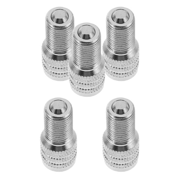 NICERIO 5-Pack Metal Tire Valve Stem Extension Adapters for Cars and Motorcycles, and Easy to Install