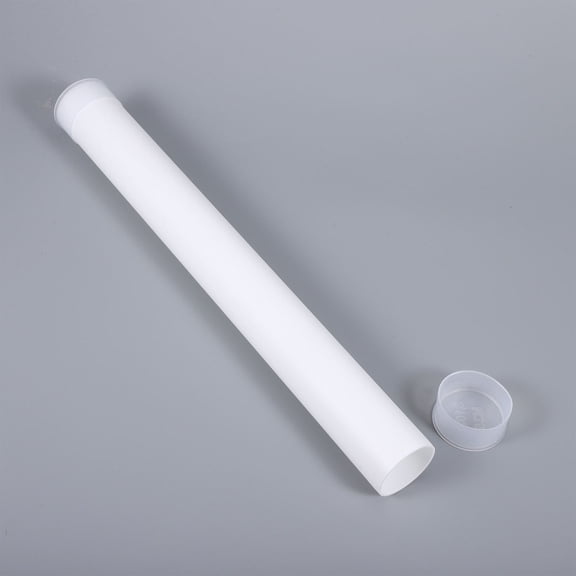 NICERIO White Pe Storage Tubes, Clear Poster Mailing, Durable, Large Capacity, 5Pcs