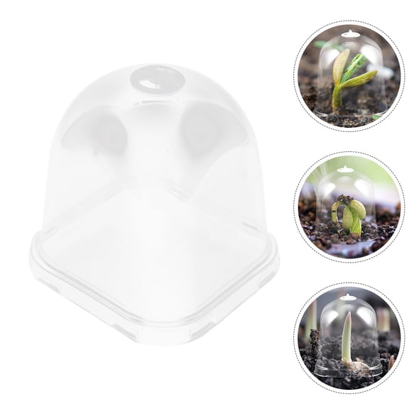 NICERIO 6Pcs Nursery Pots for Plants Plant Nursery Pots Dome Plastic Square Design for Indoor Use
