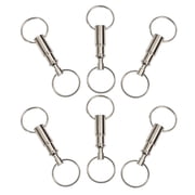 NICERIO Quick Release Detachable Keychain Heavy Duty Iron for Keys 6Pcs