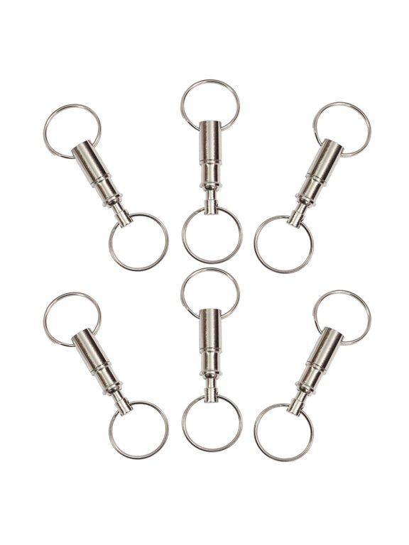 Quick Release Detachable Keychain Heavy Duty Iron for Keys 6Pcs