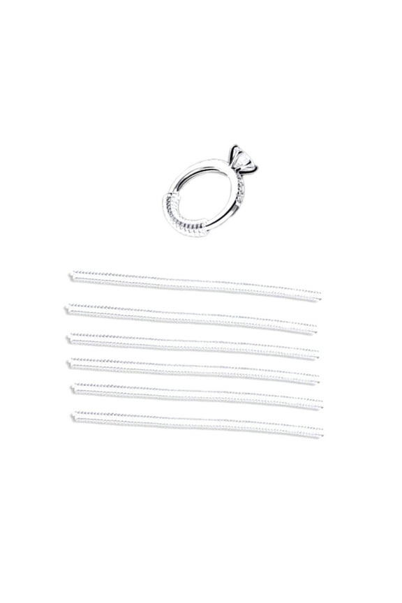 Spring Coil Ring Size Adjuster Silver Invisible for Resizing 6Pcs