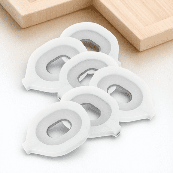 NICERIO 6Pcs Trumpet Valve Parts Plastic White Replacement for Damaged Springs Musical Instruments Accessories