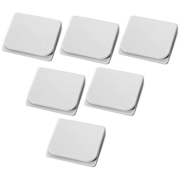 NICERIO Bathroom Shower Curtain Clips White ABS Windproof No Tools Required