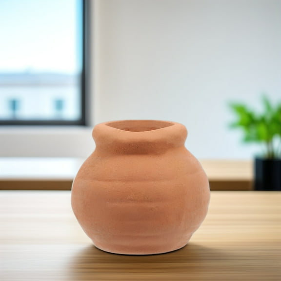 NICERIO 8PCS Mini Succulent Pots Clay for Indoor Gardening and Office Space Decoration