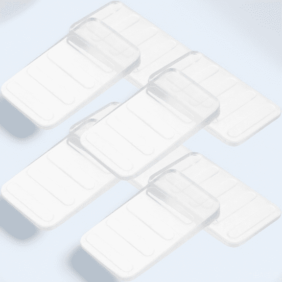 NICERIO 8Pcs Tapered Clear Plastic Shims for Leveling Tables Toilet and Cabinets