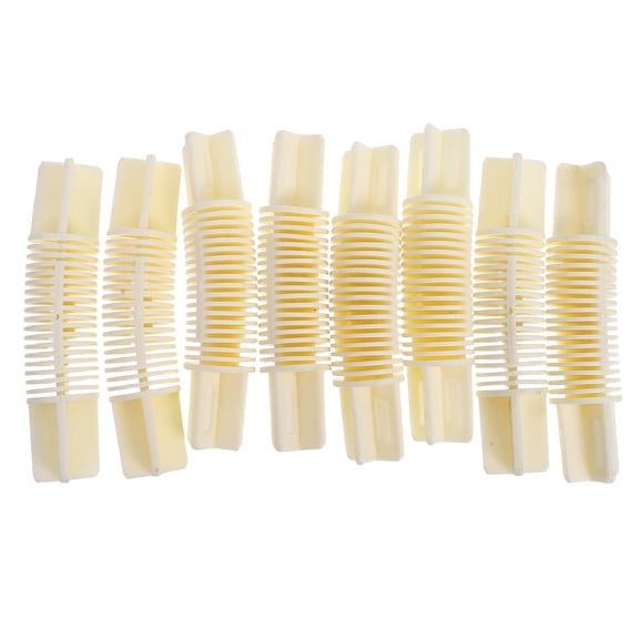 NICERIO 8Pcs White Plastic Curtain Rod Corner Holder Adjustable Design for Various Window Angles