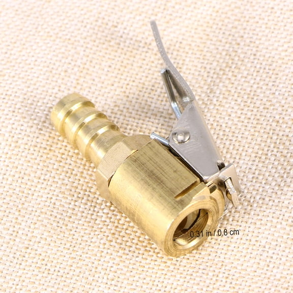 NICERIO 8mm Brass Tyre Clamp with Multi Color for Garage and Industrial Use