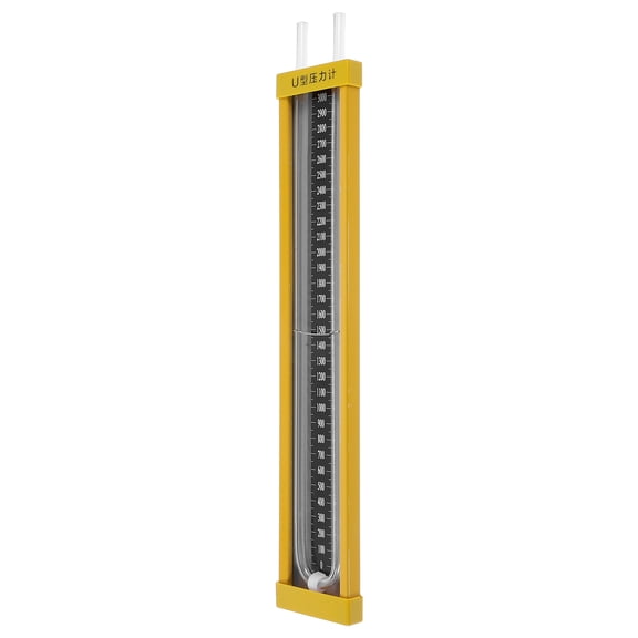 NICERIO Accuracy Manometer Gauge in Yellow for Reliable Vacuum and Pipeline Pressure Testing