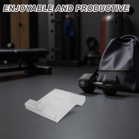 NICERIO Acrylic Exercise Bike Phone Holder Secure Transparent Mount for Indoor Cycling and Fitness