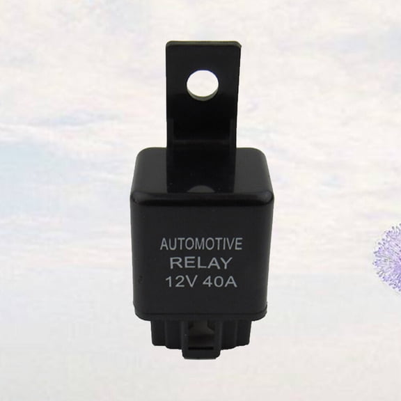 NICERIO Air Conditioner Relay for Car 12V 40A Black Relay Suitable for Motorcycle and Automotive