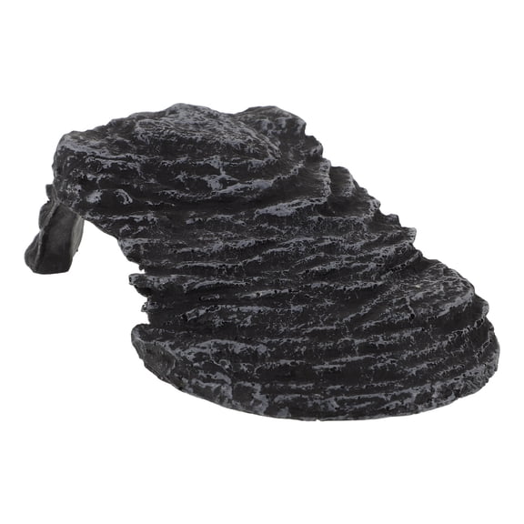 NICERIO Grey Resin Turtle Basking Platform Turtle Climbing Platform Aquarium Decor
