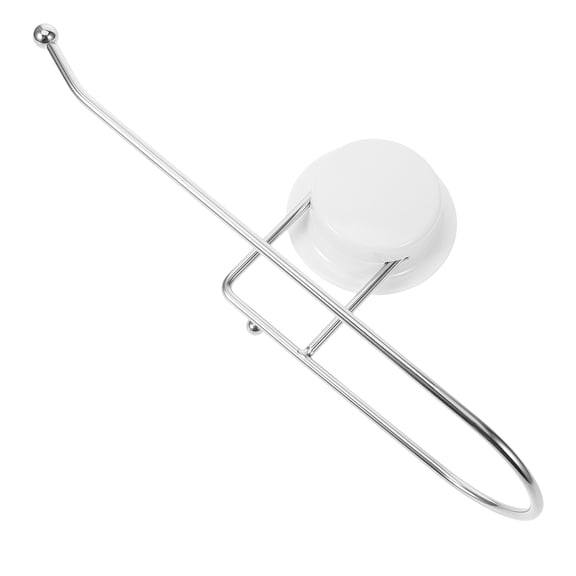 NICERIO Space Saving White Roll Paper Holder with Suction Cup for Toilet and Kitchen
