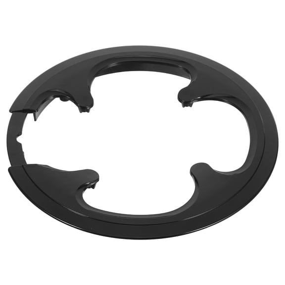 NICERIO Bicycle Chain Cover Crankset Protector Black Plastic with Wear Resistance 1Pcs