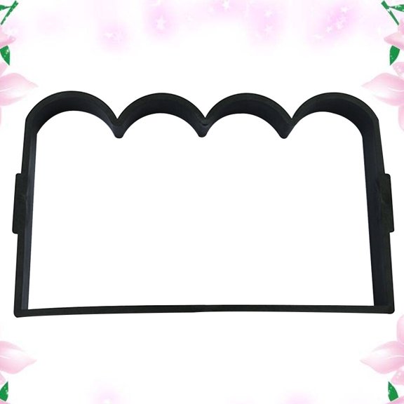 NICERIO Garden Cement Mold Diy Die for Cement Forming of Fence Black Plastic 1Pcs Home Building
