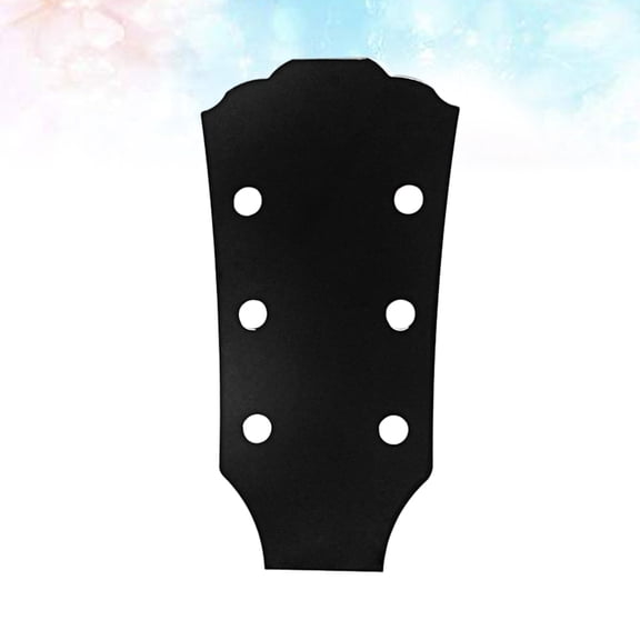 NICERIO Black Steel Guitar Headstock Decal and Neck Veneer Suitable for Luthier Use Durable and Color Fast