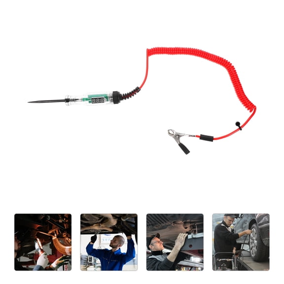 NICERIO Automotive Car Voltage Tester Plastic Tool Set for Accurate Vehicle Diagnostics and Electrical Testing