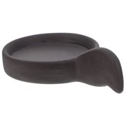NICERIO Black Ceramic Candle Holder and Teapot Warmer with Insulated Design for Elegant Home Decor
