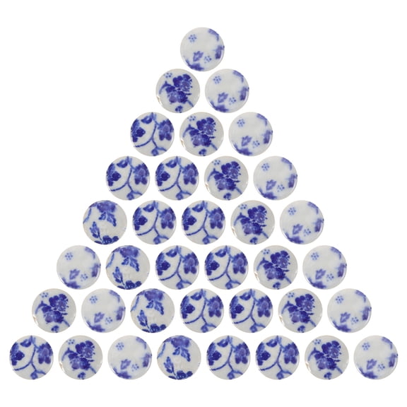 NICERIO Ceramic Mosaic Tiles Small Pieces Irregular for Blue DIY Craft Projects
