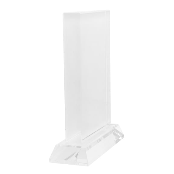 NICERIO Clear Sublimation Photo Frame Blank Crystal Plaque Single Side Heat Transfer for Home and Office