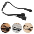 Compact Weatherproof Power Plug NICERIO Compact Outdoor Power Cord Splitter for Dual LED Light ...