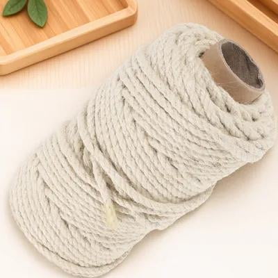NICERIO Cuttable White Sisal Rope for Cat Scratcher Replacement and DIY Crafting