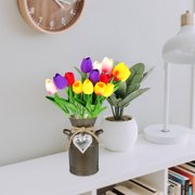 NICERIO Dark Brown Rustic Metal Flower Pot Iron Vase for Home Storage, Garden Decoration and Indoor Outdoor Use