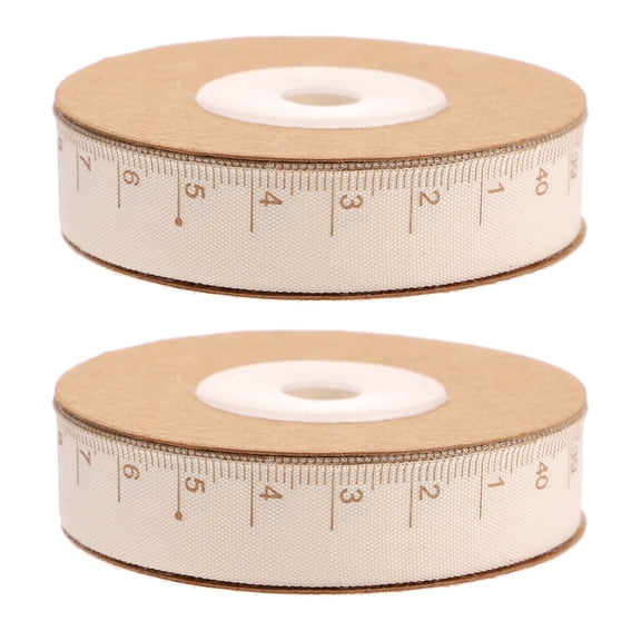 NICERIO Decorative Cotton Ruler Tape Ribbon for DIY Packaging and Creative Crafts