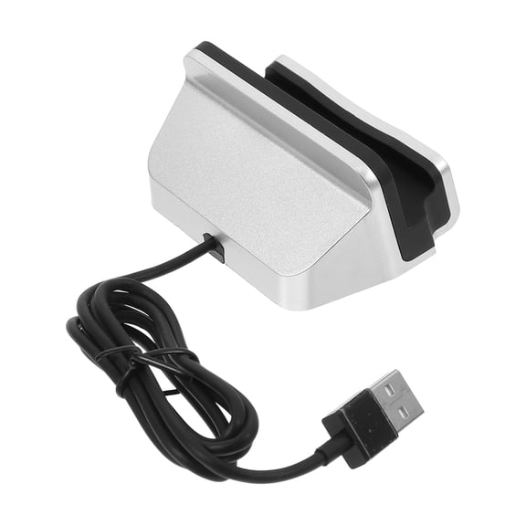 NICERIO USB Charging Tower ABS Silver for USB TYPE-C Devices Phone Holder 1Pcs