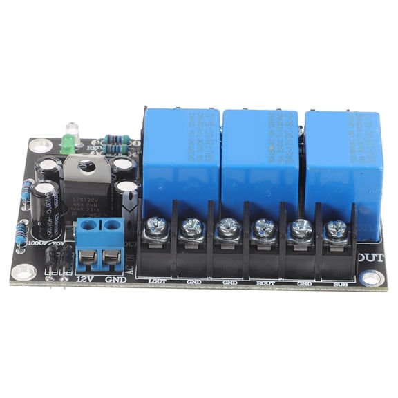 NICERIO Digital Power Amplifier Board Blue with Volume Control for Home Audio and DIY Speakers