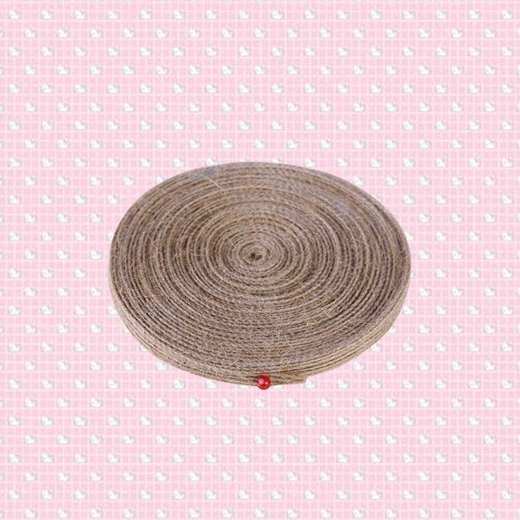 NICERIO Durable Jute Burlap Ribbon Natural Rope Webbing Twine for DIY Crafting and Home Decoration