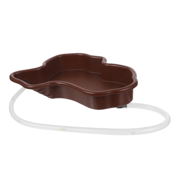 NICERIO ABS Light Brown Tortoise Bathing Pool Spacious Home Use Turtle Soaking Tub