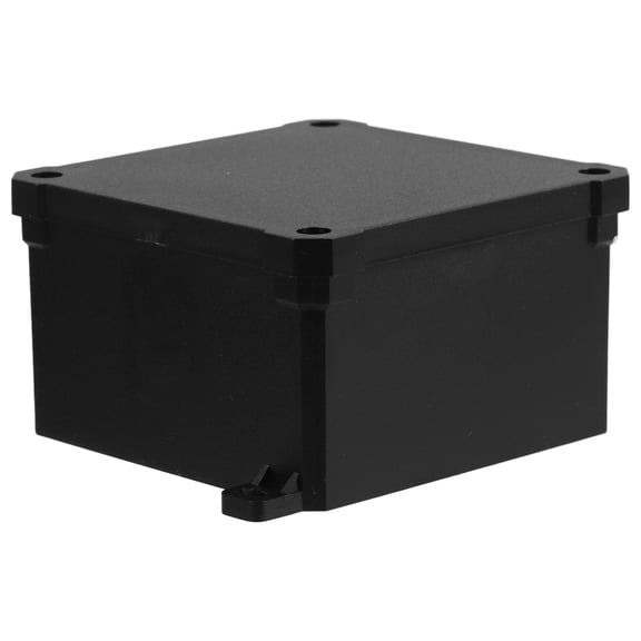 NICERIO Durable Plastic Outdoor Electrical Junction Box Black Weatherproof Enclosure