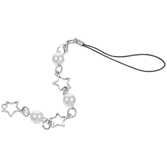 NICERIO Durable Star Shape Phone Charm Beaded Phone Chain Strap with Versatile Use