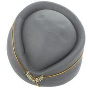 NICERIO Stewardess Beret Grey Felt Material for Decor Cosplay Party Costume