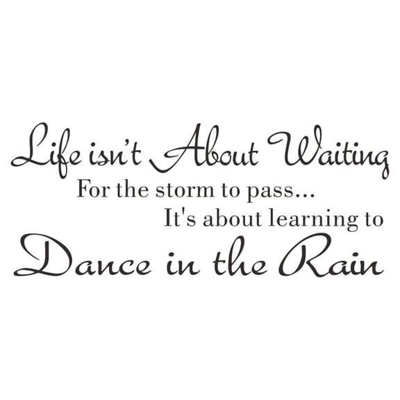 NICERIO Environmental PVC Vinyl Wall Decal Black Inspirational Quotes for Home Decoration