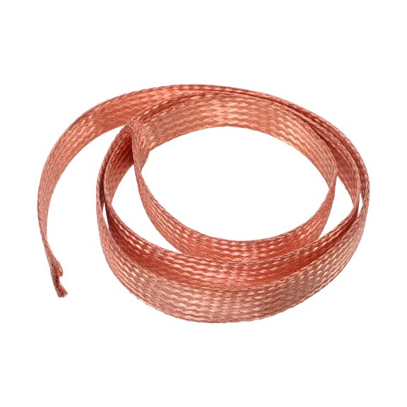 NICERIO Flexible Copper Braided Shielding Sleeve for Electrical and Audio Cable Applications