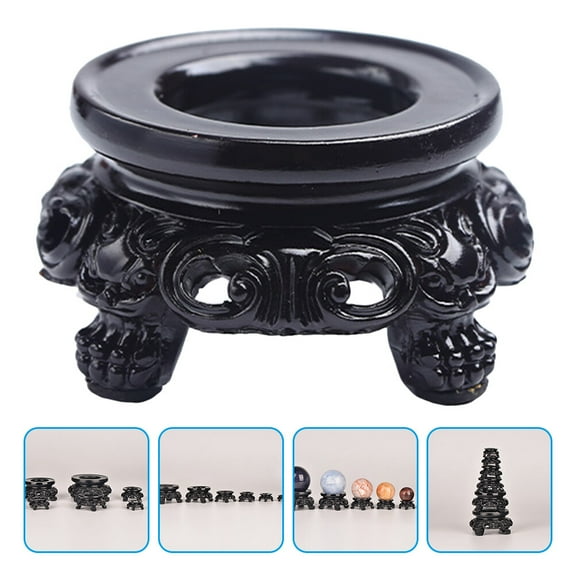 NICERIO Globe Display Stand Resin Crystal Ball Base Holder Simple Design 1Pc