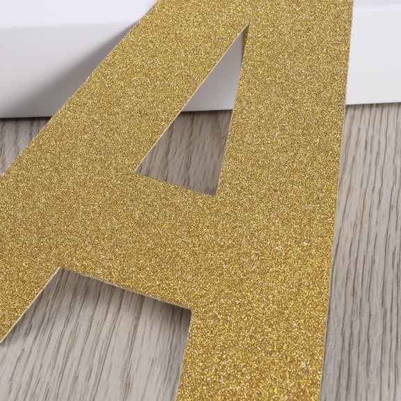NICERIO Golden Just Married Wedding Banner with Sturdy String for Hanging on Walls Or Doorways