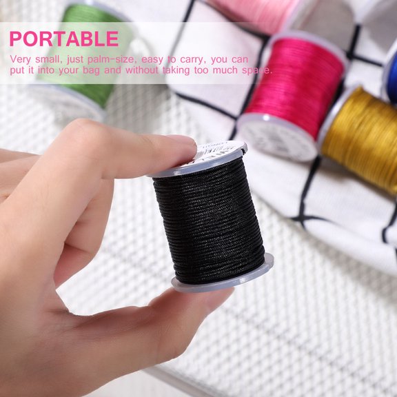 NICERIO Hand Knitting Cord Nylon Flexible String for Jewelry Making and DIY Craft Projects