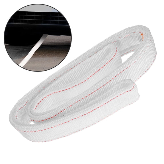 NICERIO Heavy Duty Car Tow Strap White Webbing Sling for Winch Rigging and Vehicle Recovery