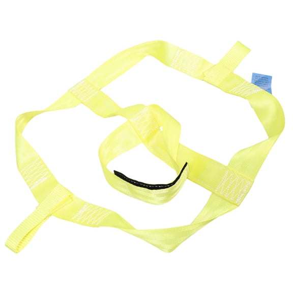 NICERIO Heavy Duty Motorcycle Tie Down Straps Yellow Nylon Webbing with Protective Anti Friction Surface