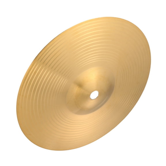 NICERIO Brass Hi-Hat Cymbal for Drum Durable Golden Percussion Instrument with Traditional Finish