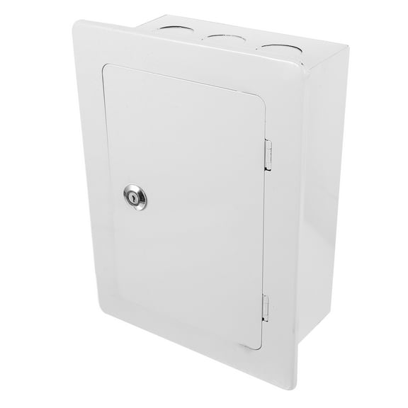 NICERIO Home Outdoor Weatherproof Breaker Box White Metal Electrical Connection Box