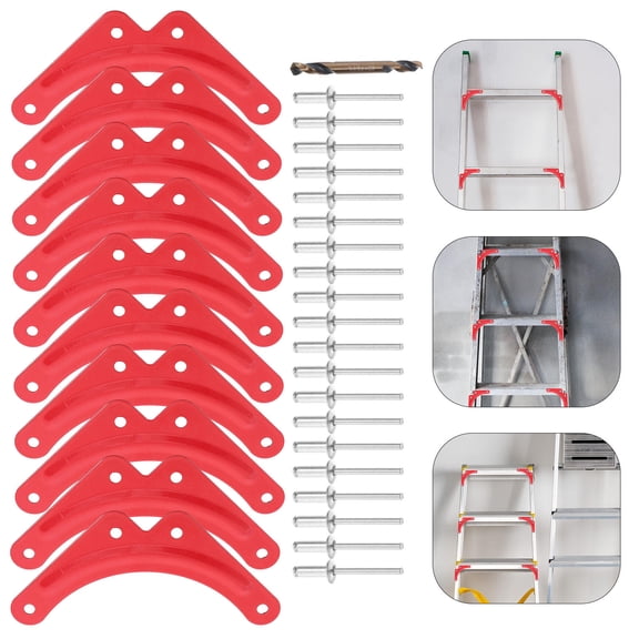 NICERIO Home Repair Triangular Fasteners for Extension Ladder and Outdoor Work 10Pcs Reinforcement