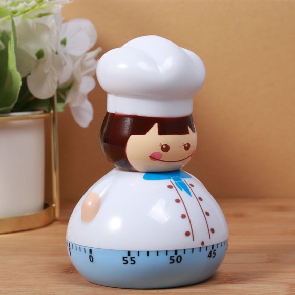 NICERIO Household Mechanical Cooking Timer Blue with Hanging Hook for Kitchen Use