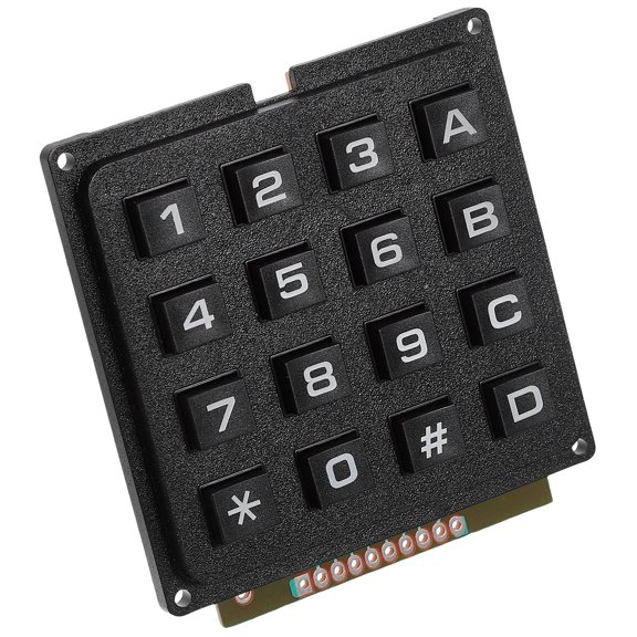 NICERIO Industrial 16 Key Membrane Keypad Module Black for Computer Control Panels